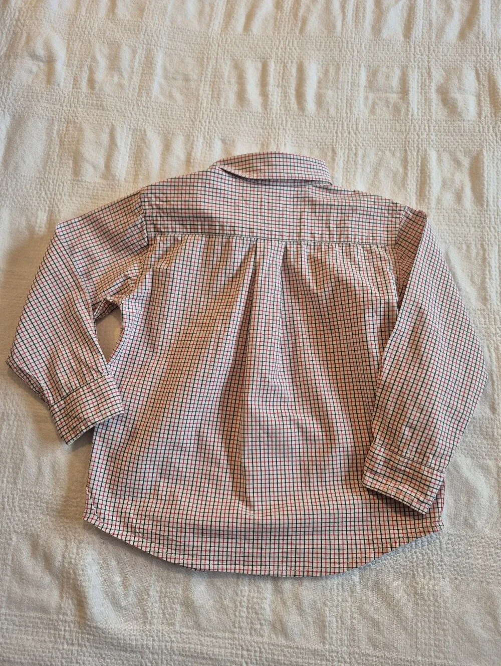 Janie and Jack boys 2T plaid long sleeve button up shirt VGUC - Picture 2 of 5